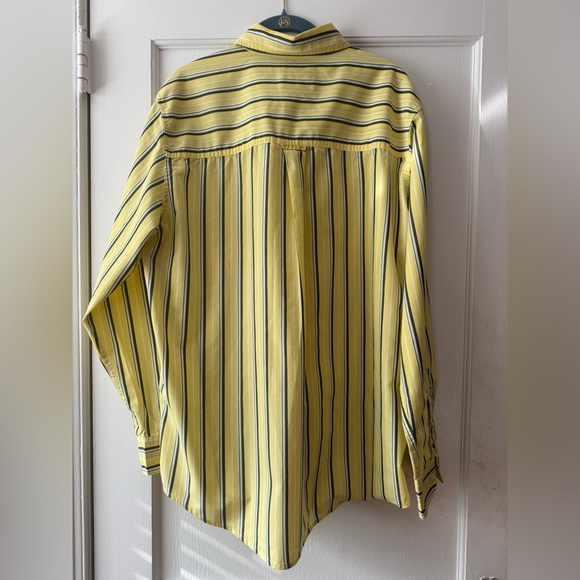 Chaps Yellow and Blue Striped Men's Shirt - Picture 8 of 8